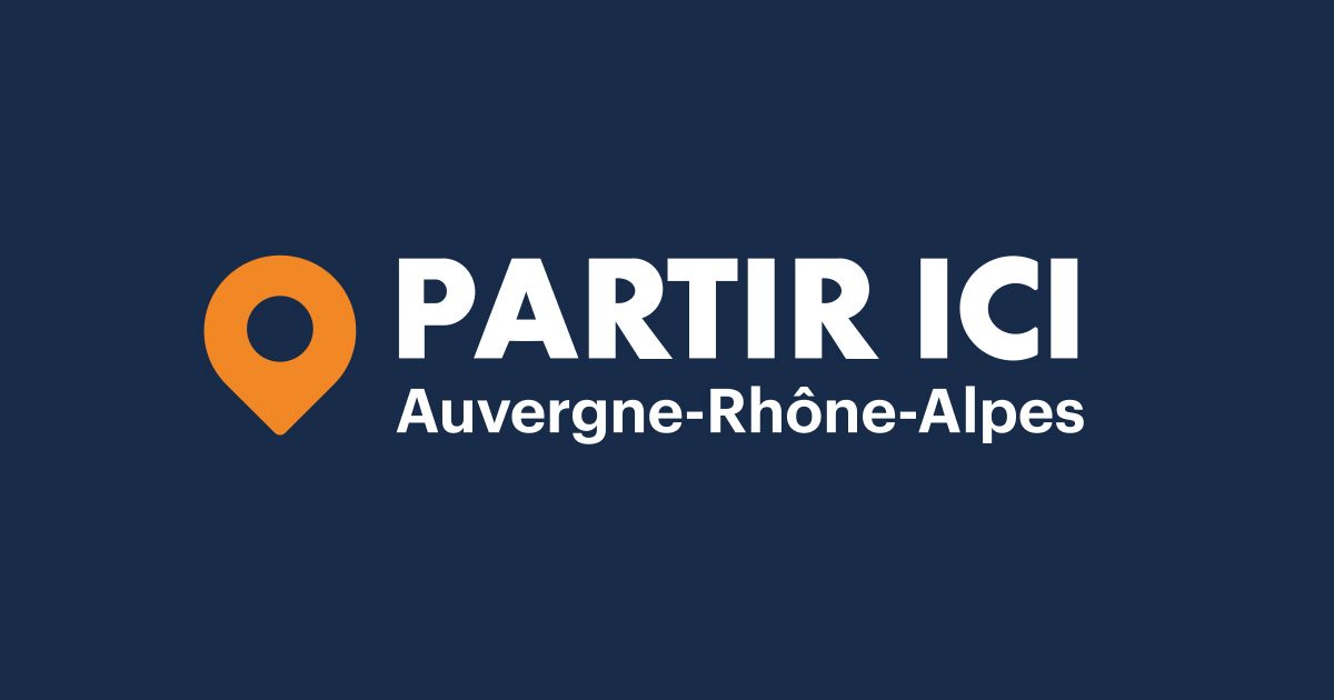 Logo Partir ici Auvergne Rhône-Alpes