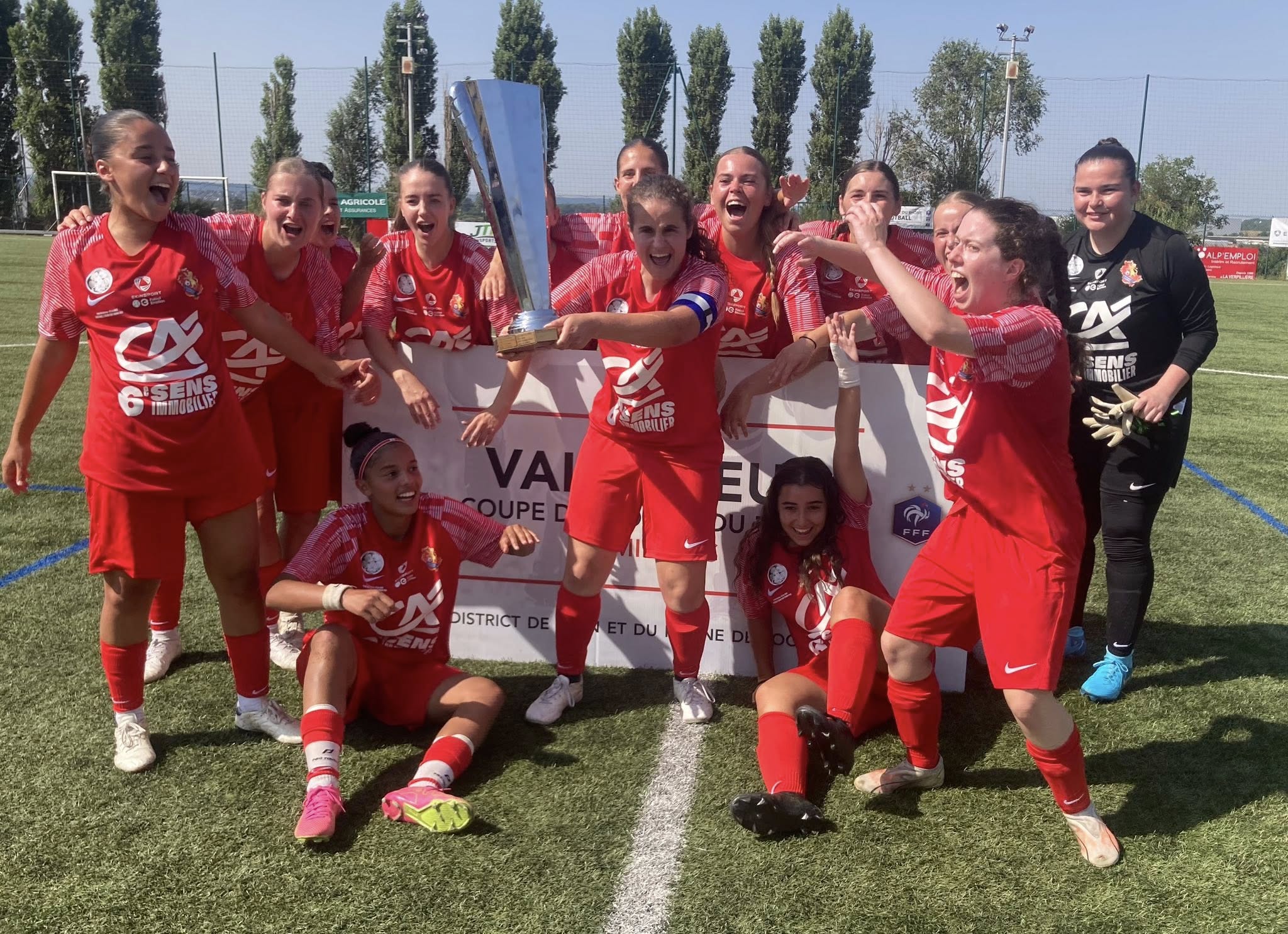 Caluire Foot Féminin, vainqueur de la coupe femme 2025